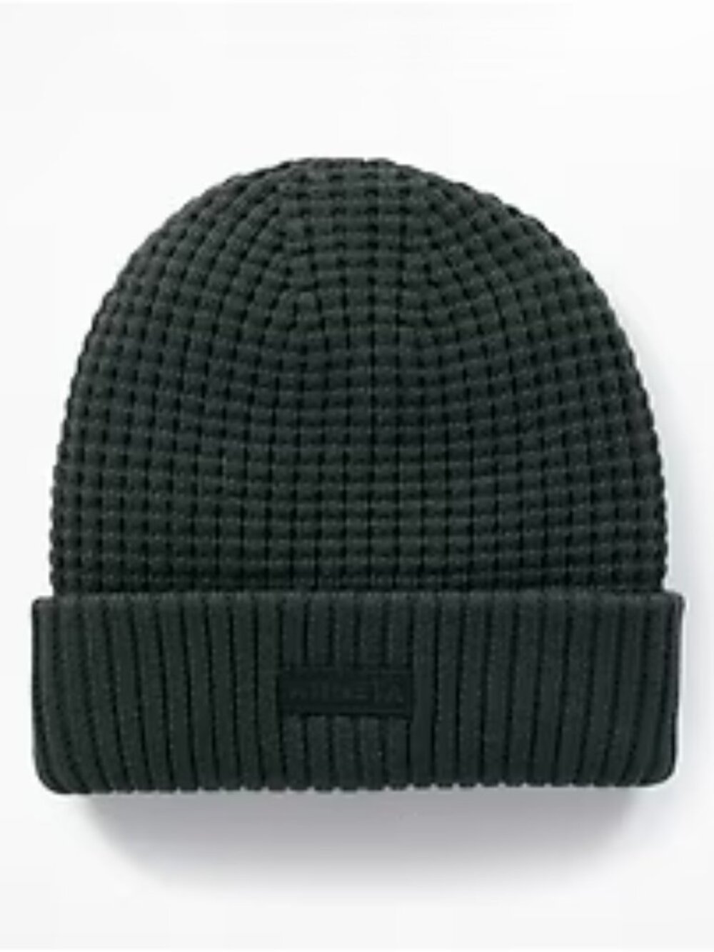 NWT Athleta Black Upslope Waffle Beanie Knit Winter Hat